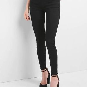 Gap Black True Skinny Mid Rise Jeans